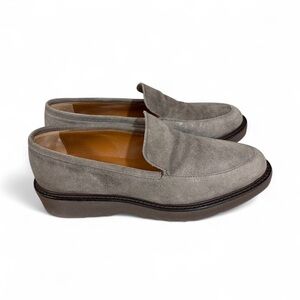 Aquatalia Kelsey Weatherproof Loafer Grey Shine Size 7.5